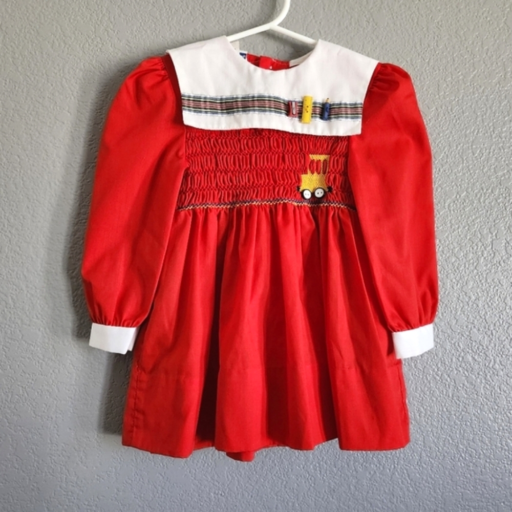 Vintage Girls Polly Finders School Dress 2T